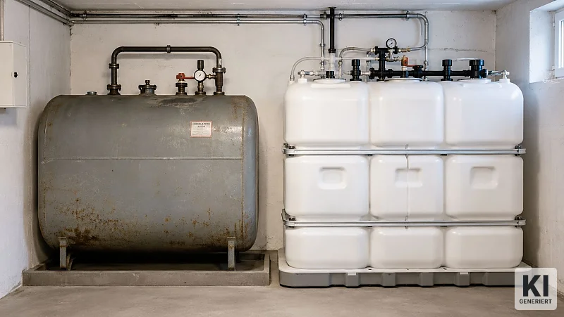 Kunststofftank vs. Stahltank: Unterschiede im Vergleich